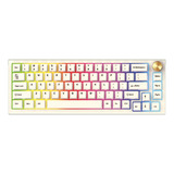 Teclado Gamer Fantech Maxfit 67 Mk858 White Sw Brown