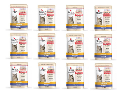 Sieger Pouch Alimento Gato Adulto Urinary 100gr X12 Unid