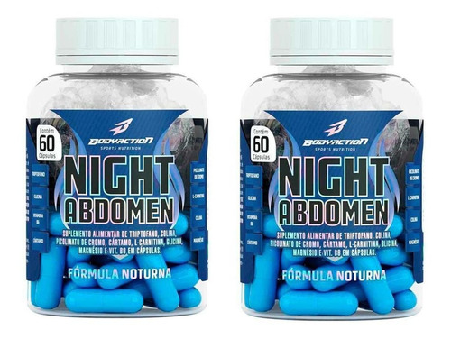 Kit 2x Night Abdomen - 60 Cápsulas - Bodyaction