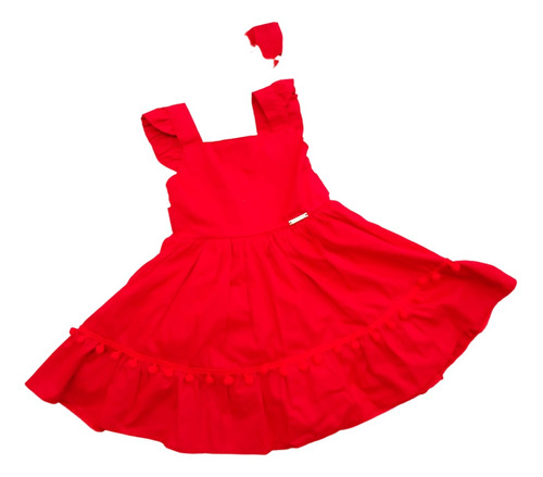 Vestido Vermelho Diversos Natal Com Laço Baby Menina Fots