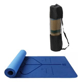 Tapete De Yoga Mat Tpe Estampado Com Bolsa Borracha Pu 6mm