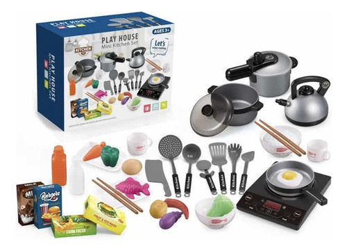 Set Juego De Cocina Elementos De Cocina Juguete 36 Pzs