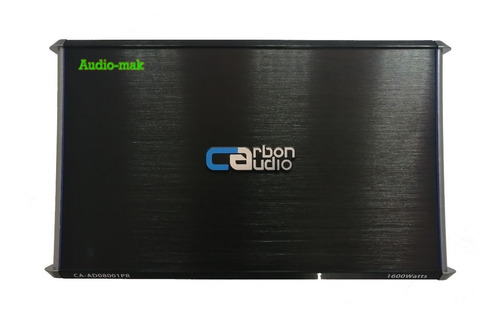 Amplificador Carbón Audio 1 Canal 800w Rms Clase D Nano