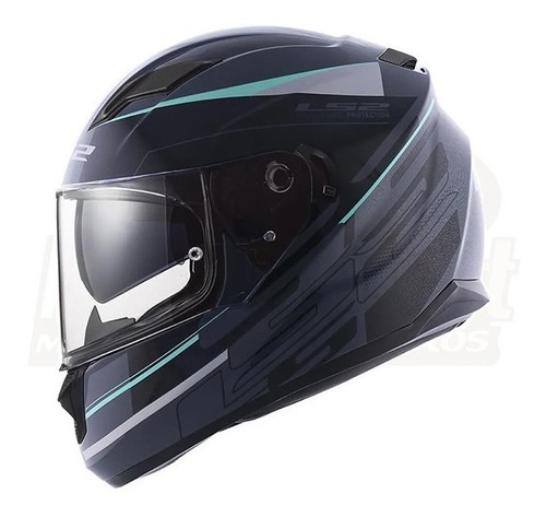 Capacete Fechado Ls2 Ff320 Stream Ixel Cinza Preto