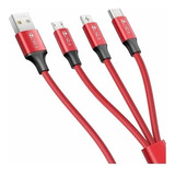 Cable Usb C 3 En 1 Para Ip V8 Tipo C Cable 1m 2.1a Cab259