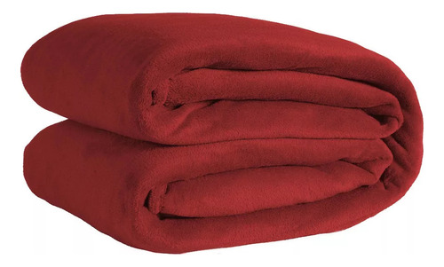 Cobertor Manta Microfibra Casal Queen Lisa Casa Laura Enxovais 2,00m X 1,80m Premium Soft Vinho
