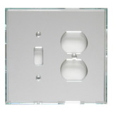 Glassalike Duplex/switch - Placa De Espejo Acrílica