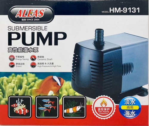 Bomba Submersa Aleas Hm-9131 5000l/h Para Fontes, Aquários