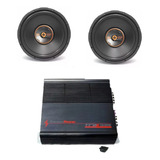 Paquete 2 Subwoofer Quantum 12  +amplificdor Trax1.1500d