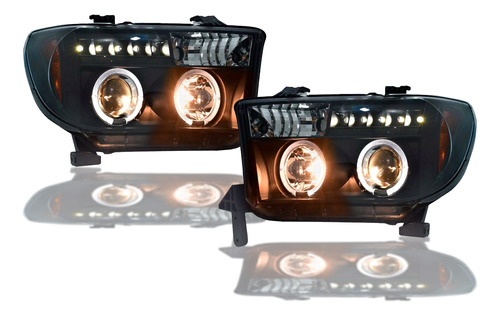 Faros Tundra Ojo De Angel Leds 2007 2008 2009 2010 2012 Par