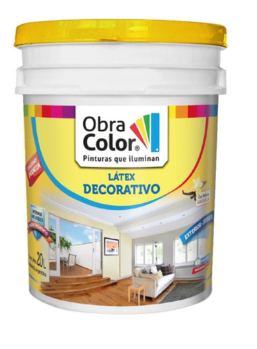 Latex Interior Exterior 20 Litros Antihongos Acrilico Color Blanco