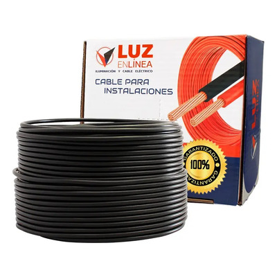 100m Cable Calibre 12 Para Casa Instalación Eléctrica Thw Cubierta Negro | Meses sin interés