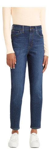 Jeans Mujer High Waisted Mom Azul Levis