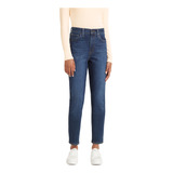 Jeans Mujer High Waisted Mom Azul Levis