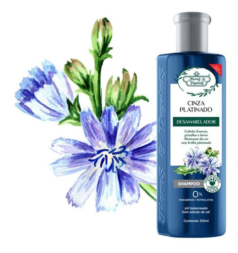 Shampoo Flores E Vegetais Matizante Platinado - 310ml