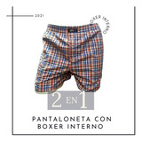 Pantaloneta Con Boxer Interno Para Boxer Pack X 6 Uds.