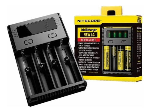 El Cargador Para Baterias 18650 20700 21700  Nitecore New I4