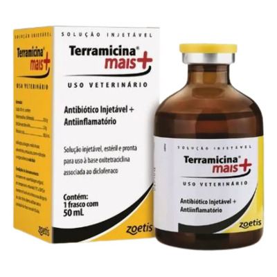 Terramicina Oxitetraciclina Anti-inflamatório Bovinos Zoetis 50ml | MercadoLivre
