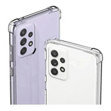 Funda Para Samsung A14 5g Transparente + Vidrio Full Cover 