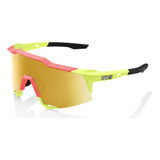 Speedcraft Matte Washed Out Neon Yell Flash Gold Mirror Lens