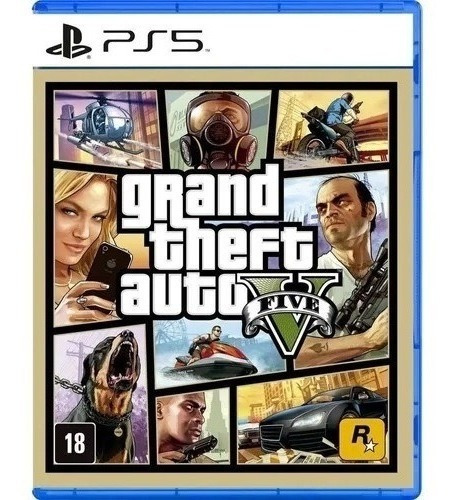 Jogo Gta 5 Ps5 - Grand Theft Auto V Ps5 Mídia Física Novo