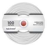 Cable Unipolar 2,50mm Pvc Blanco Imsa (x 100mt) Plastix Cf
