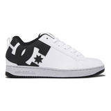 Zapatillas Dc Shoes Court Graffik Color Blanco/negro/negro - Adulto 10 Us