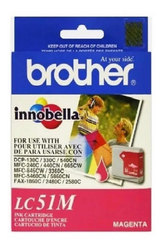 Tinta Brother Lc51 Magenta Original