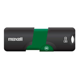 Memoria Pendrive Maxell Usb 8gb Usb Flix 2.0 Retractil Verde