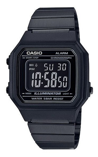 Relógio Casio Digital Illuminator B650wb-1bdf Aço Preto