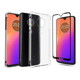 Kit Capinha Tpu Anti Impacto+película 3d P/ Moto G7/g7 Plus