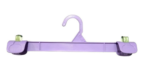 Gancho Para Ropa Modelo Clip Morado 30cm 25 Pzas 