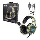 Fone Ouvido Headset Gamer Profissional Camuflado Onikuma K8