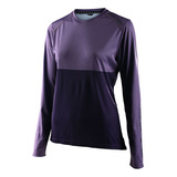 Jersey Bici Mujer Lilium Ls Block Orchid/morado Tld Original