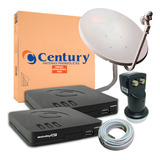 Receptor De Tv Century B7 2un + Lnbf + Antena +  2 Cabos