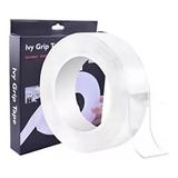 Cinta Doble Contacto Faz Transparente 5 Metros Ivy Grip Tape Color Blanco