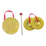 Instrumento De Gongo Mini Pratos De Dedo Gong Banda 12cm