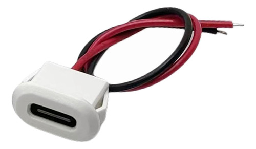 Conector Usb Tipo C Tipo C Con Tarjeta Hebilla Blanco