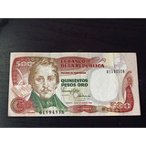 16 Billetes De 500 Pesos Oro Colombianos