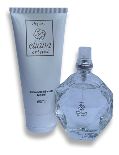 Estojo Jequiti Eliana Cristal - Colônia 25ml + Hidratante 60ml Feminino