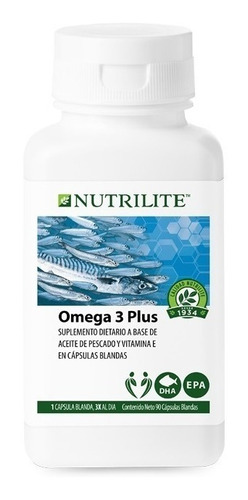 Vitaminas Nutrilite Omega 3 Plus 90 Capsulas Organico