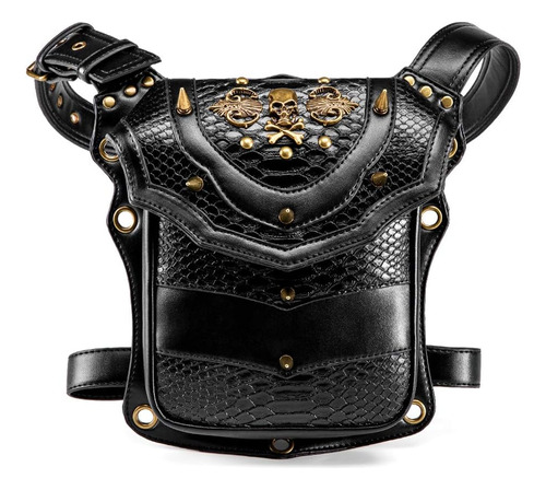 Prácticos Bolsos Steampunk Para Mujer, Riñonera De Cuero, Ri