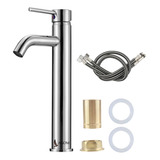 Lagom C03 Grifo Para Lavabo Baño Llave Mezcladora Monomando Maneral Latón Acero Inoxidable 304 Agua Fría/caliente Trefilado De Precisión Anticorrosión Antióxido Antioxidante Antidesgaste Durable