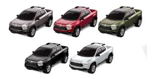 Carrinho Fiat Toro Metalizada Pick Up - Roma Brinquedos 