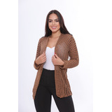 Cardigan Feminino Sobretudo Tricot Casaquinho De Frio Barato