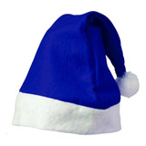 Gorro Sombrero  Navidad Azul Económico Fiestas Empresariales