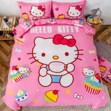 Duvet Queen Hello Kitty 3 Pz Cover Set