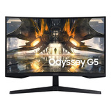 Monitor Samsung Gamer Odyssey G5 27 Qhd, 165 Hz Color Black