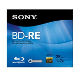 Disco Bd-r Blu Ray Sony Regrabable 25 Gb 6x En Estuche