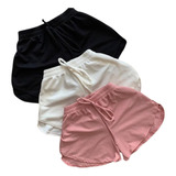 Kit 3 Short Academia Feminino Atacado